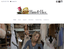 Tablet Screenshot of hemandherbridal.com